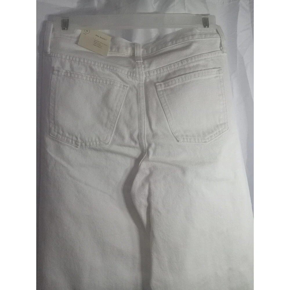 Women's Mid-Rise 90's Baggy Jeans - Universal Thread™ White 0